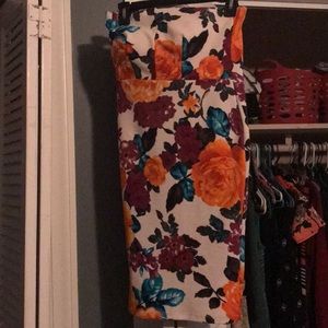 Strapless, Floral, Bodycon
